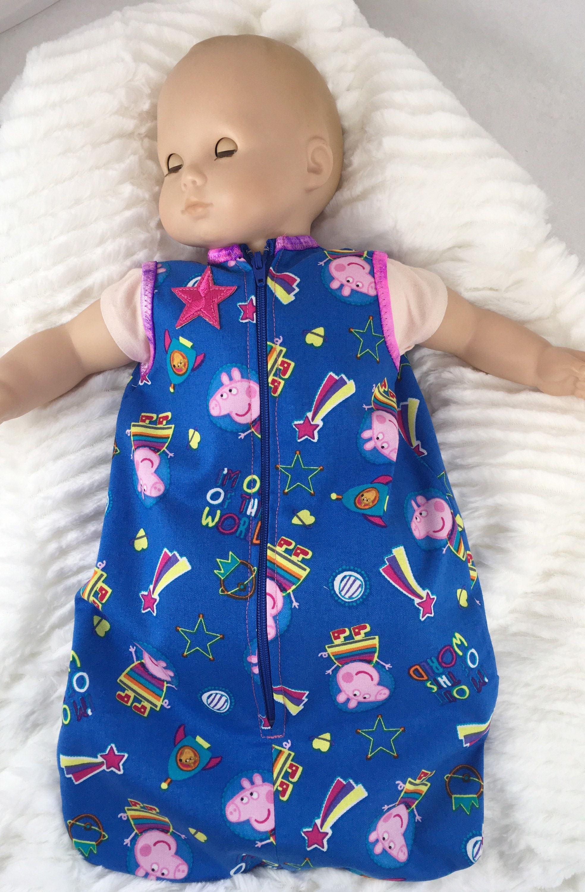 15 Inch Doll Sleeper Baby Doll Sleeper Sleeper Sack Etsy New Zealand