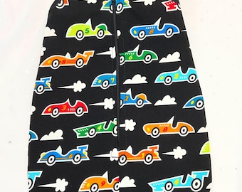 15 inch baby doll race car sleeveless sleeper, fits Bitty Baby, boy doll