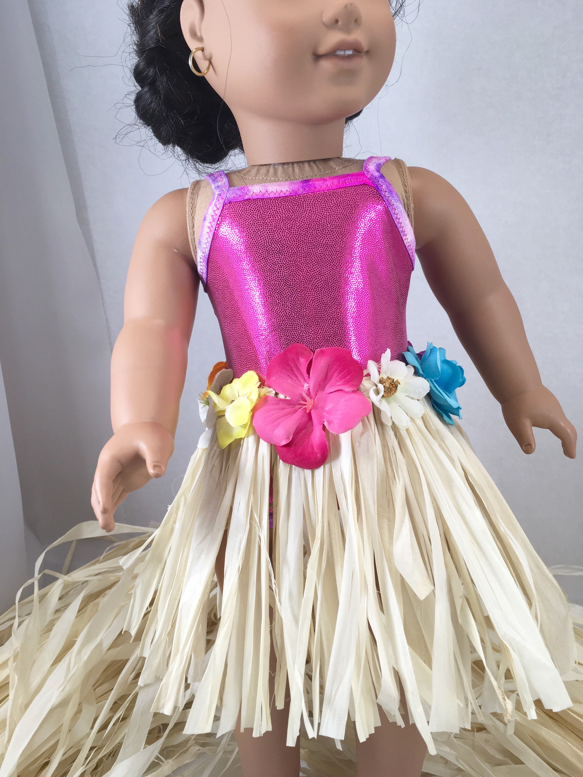 18 inch doll Hawaiian dress hula outfit grass skirt Etsy