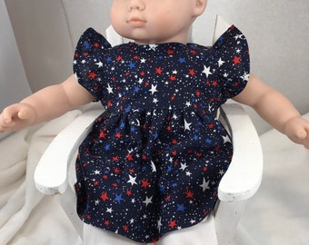 15-inch baby doll Patriotic outfit, fits like Bitty Baby clothes