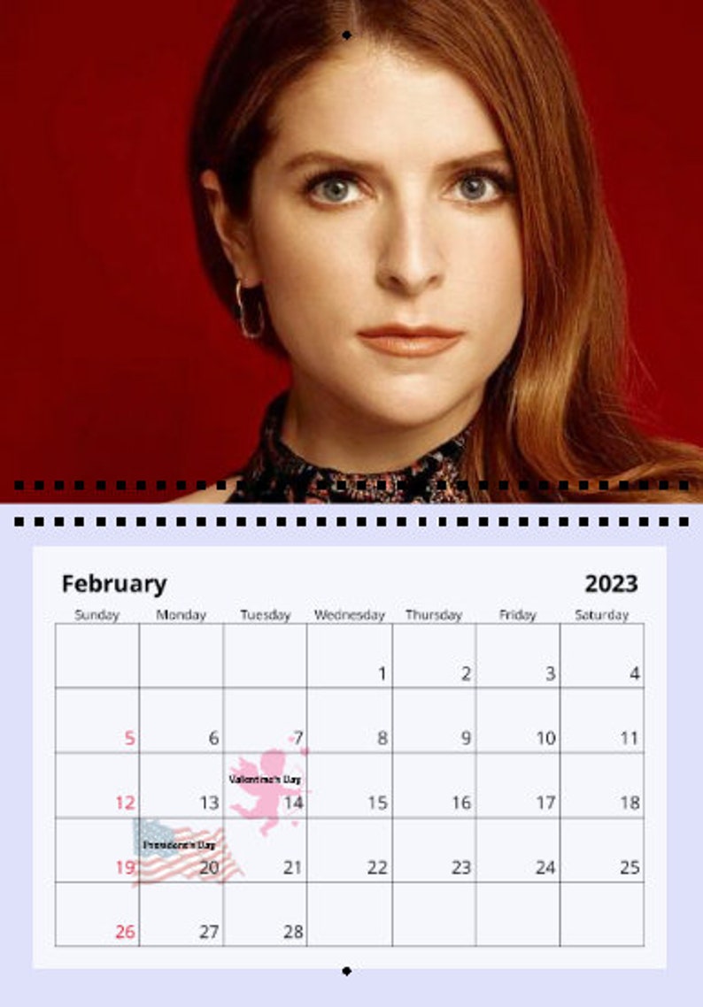 Anna Kendrick 2023 Wall Calendarsale Etsy