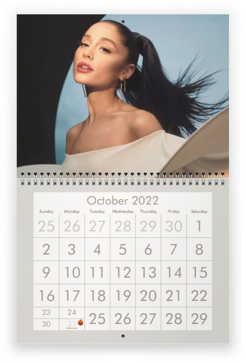 Ariana Grande Advent Calendar Printable Template Calendar