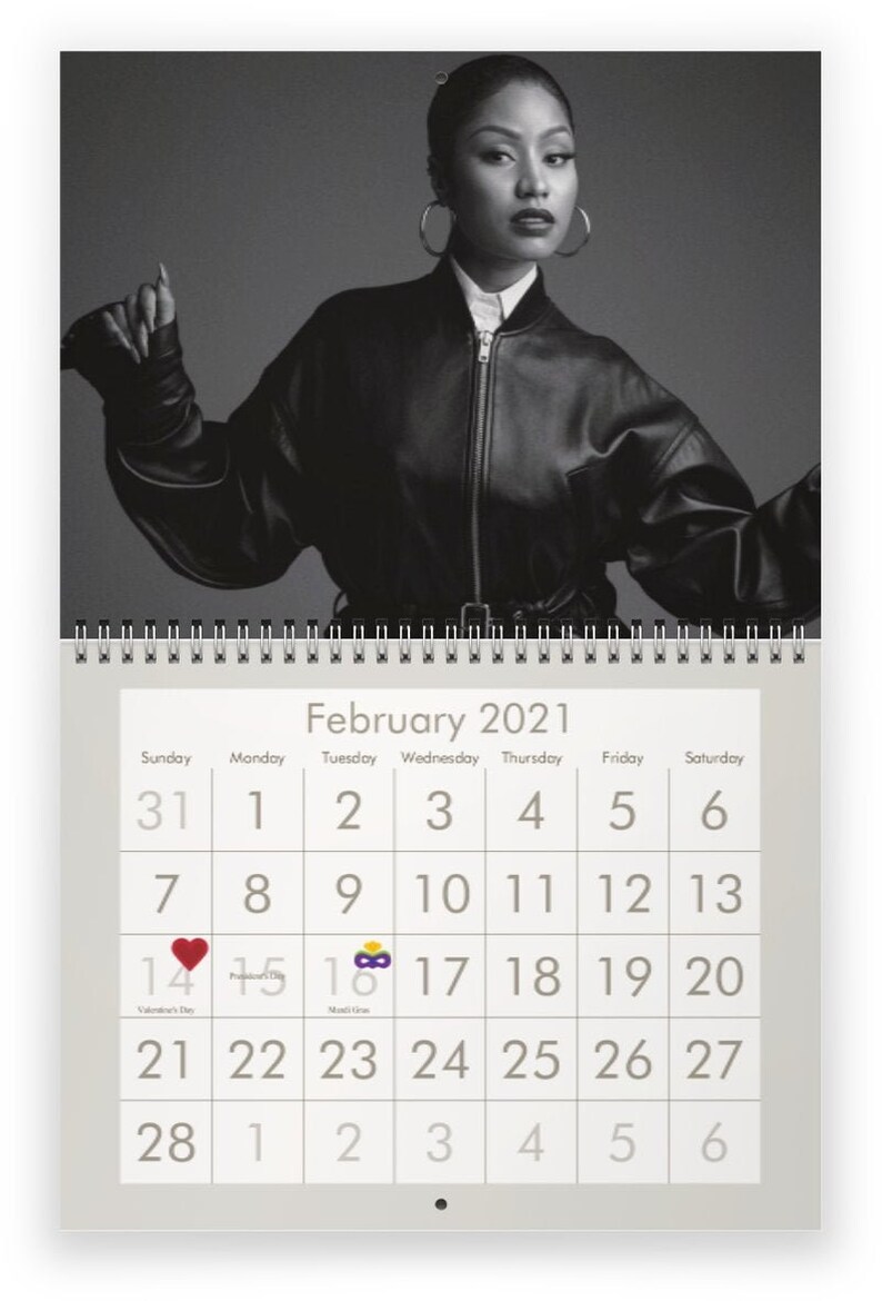 Nicki Minaj 2021 Wall Calendar Etsy