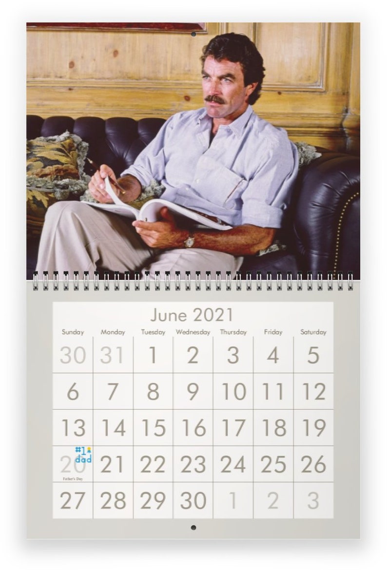 Tom Selleck 2021 Wall Calendar Etsy