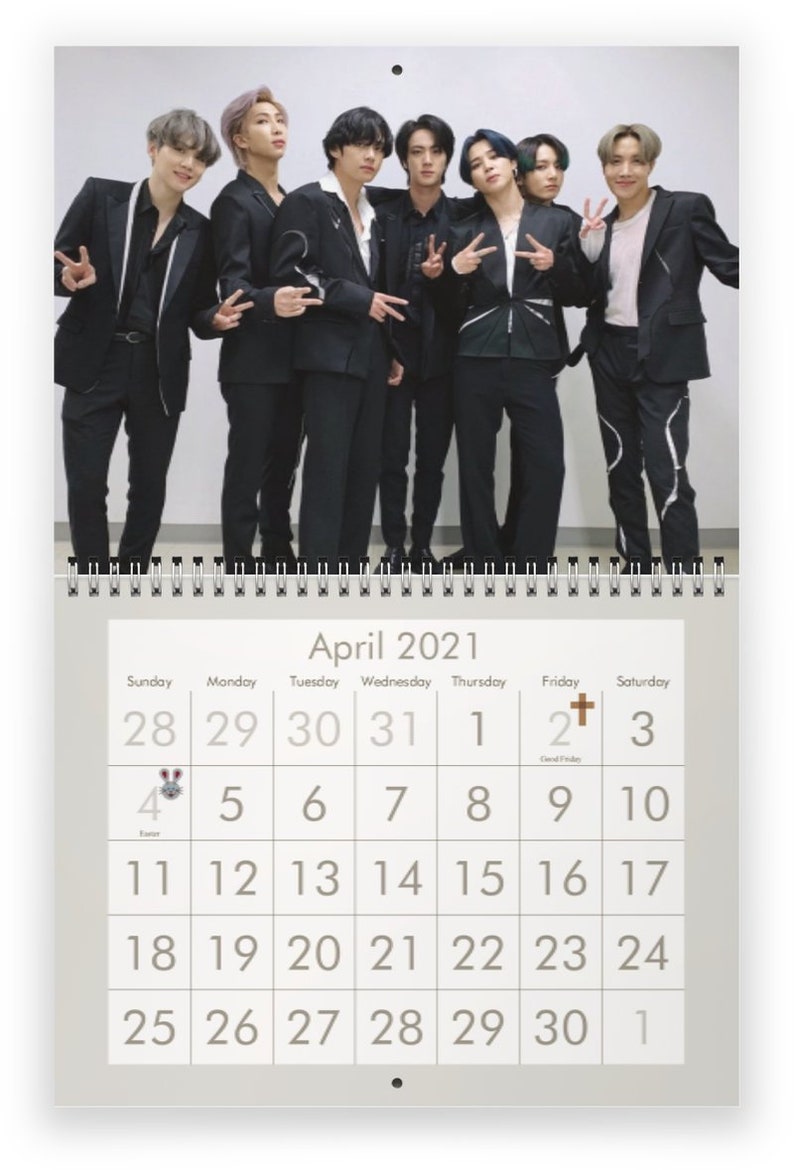 BTS 2021 Wall Calendar | Etsy