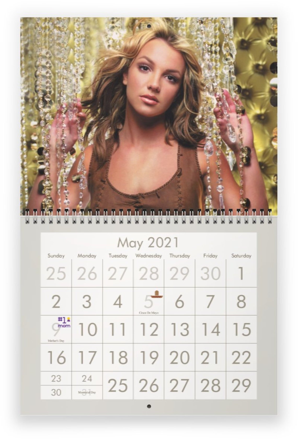 Britney Spears 2021 Wall Calendar Etsy