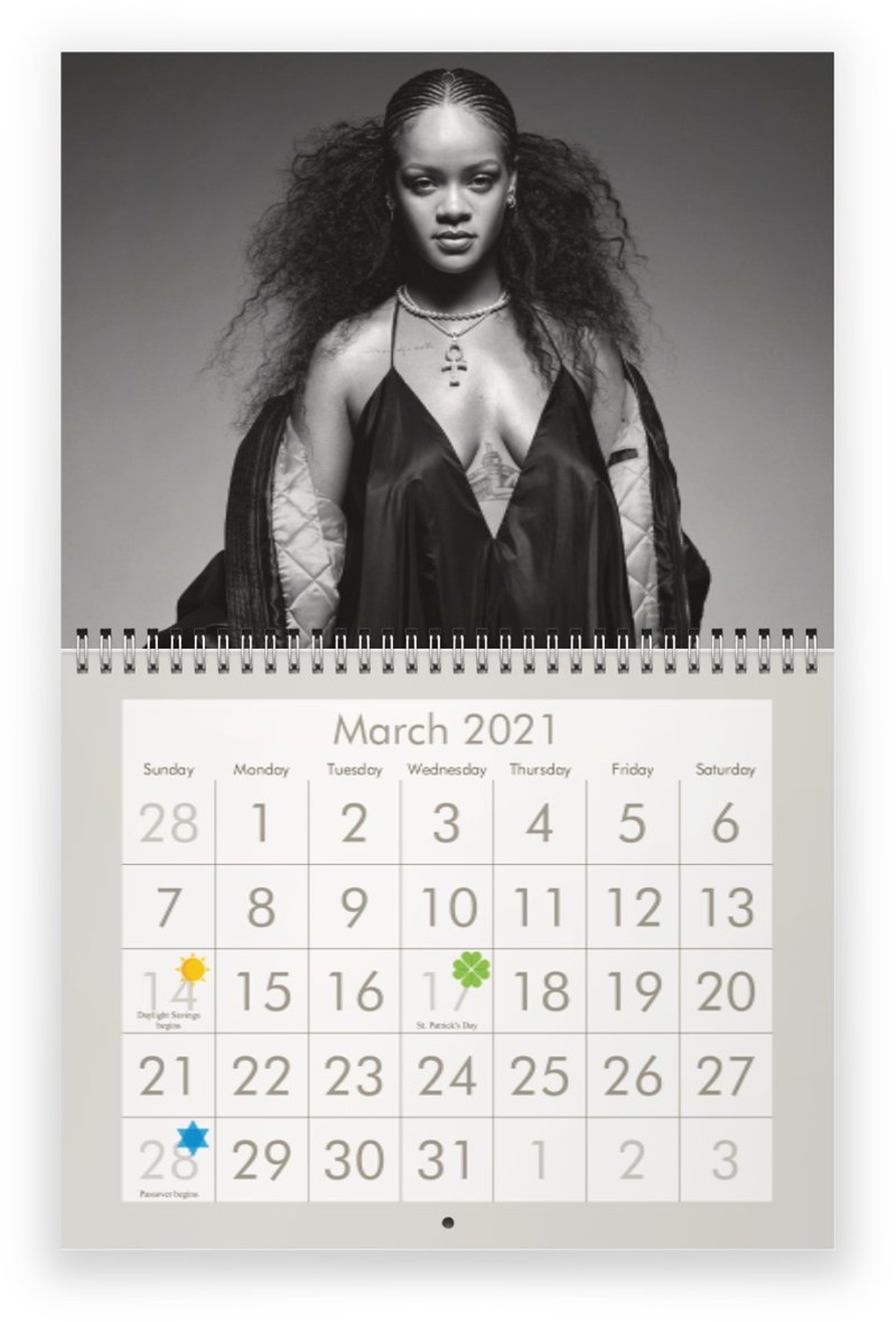 Rihanna 2021 Wall Calendar Etsy