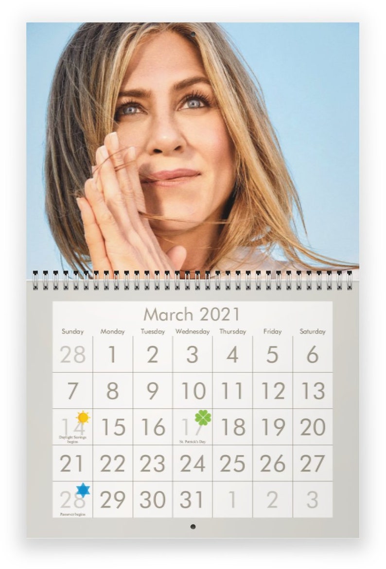 Jennifer Aniston 2021 Wall Calendar | Etsy