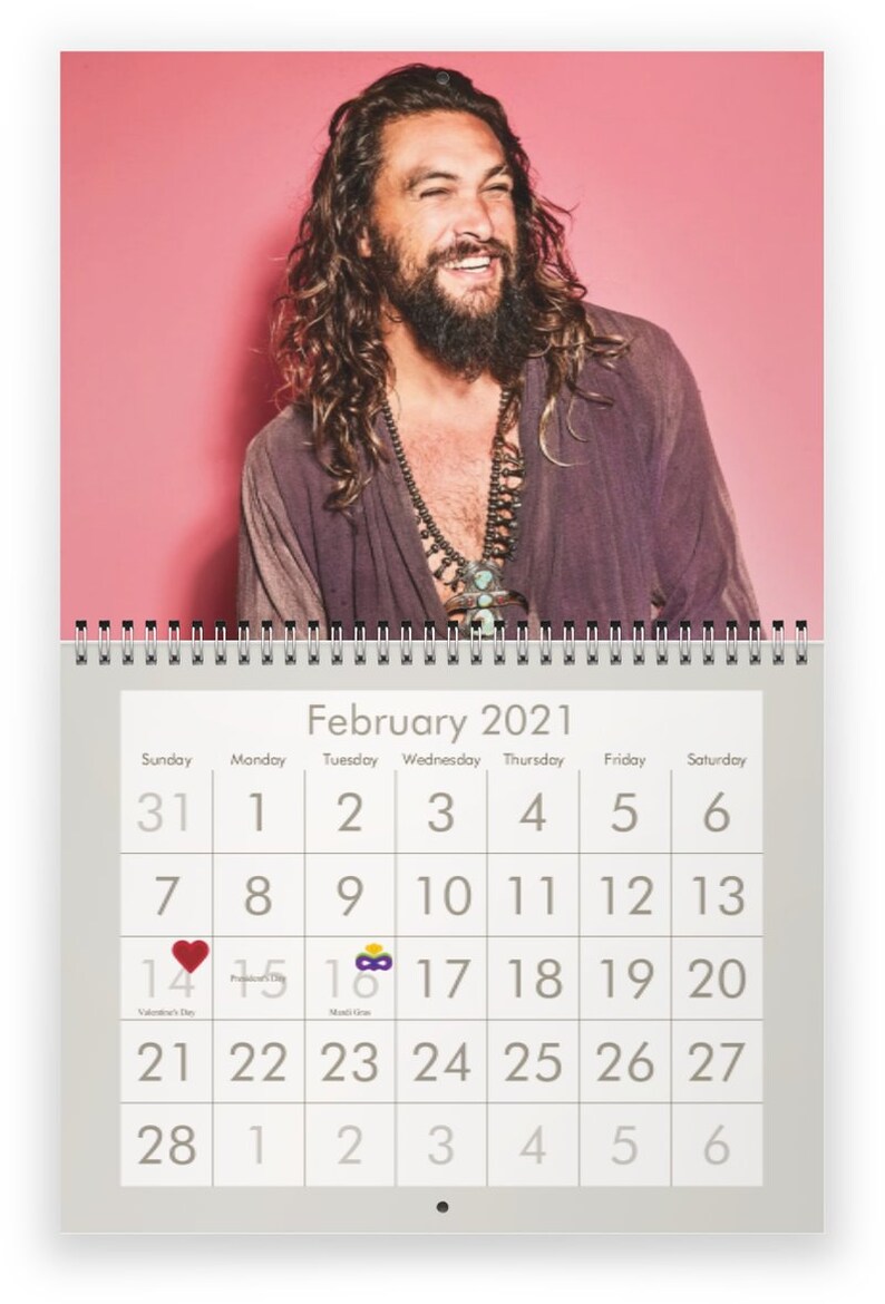 Jason Momoa 2021 Wall Calendar | Etsy