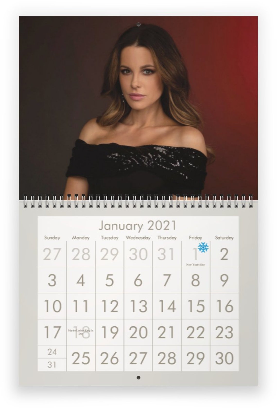 Kate Beckinsale 2021 Wall Calendar Etsy
