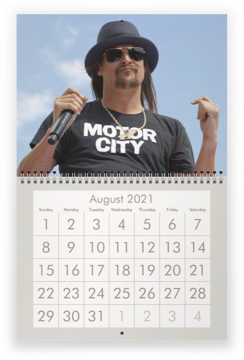 Kid Rock 2021 Wall Calendar Etsy