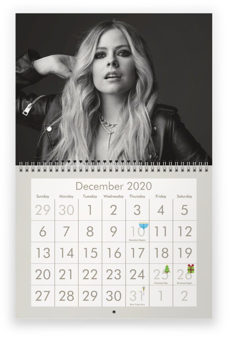 Avril Lavigne 2020 Wall Calendar Etsy