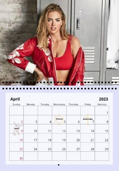 386px x 553px - Kate Upton 2023 Wall Calendar - Etsy UK