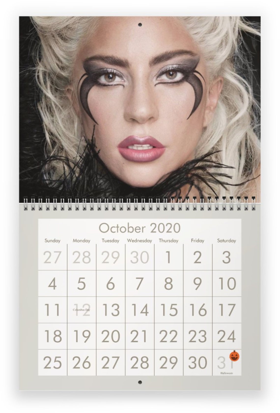 Lady Gaga 2020 Wall Calendar Etsy