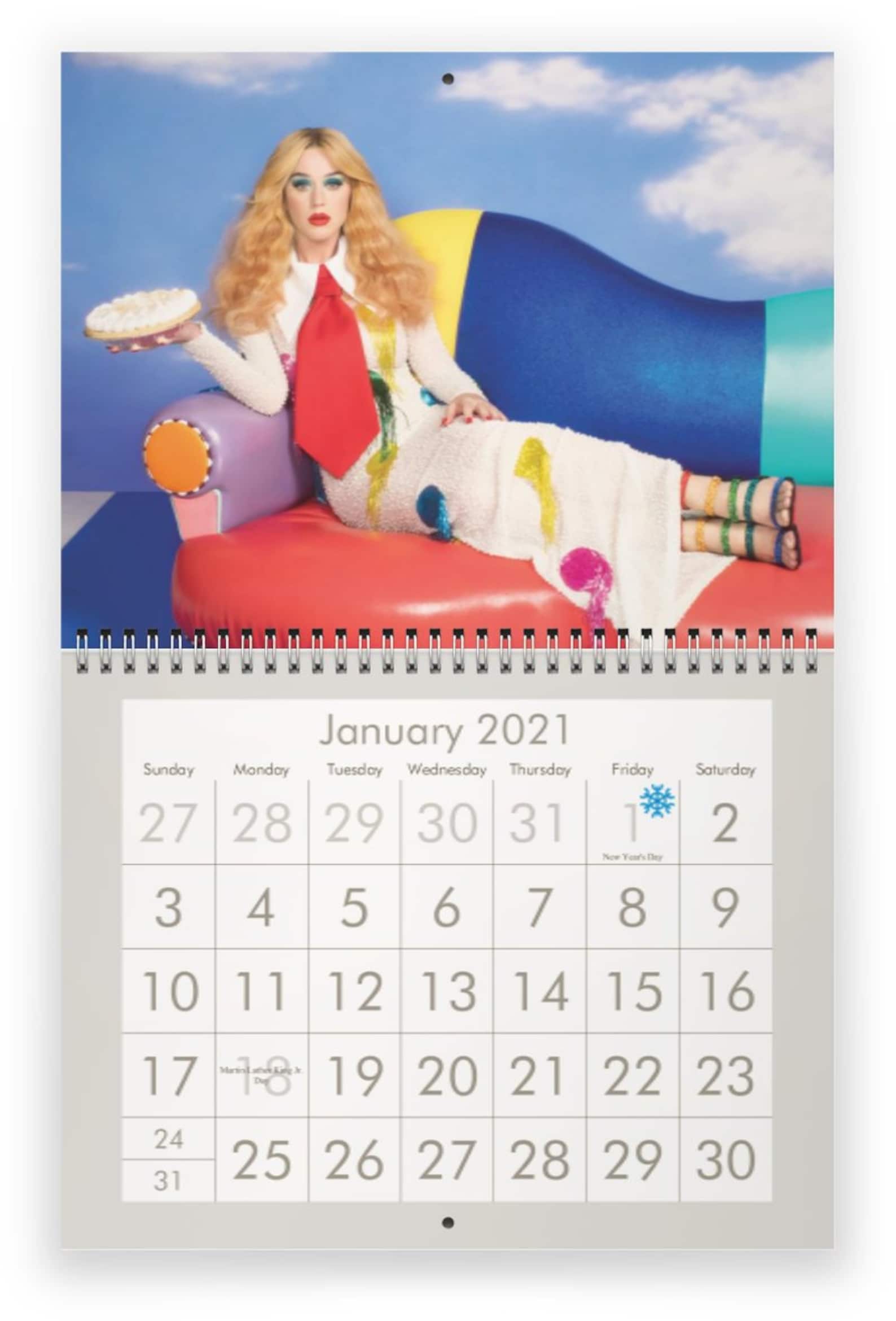 Katy Perry 2021 Wall Calendar Etsy