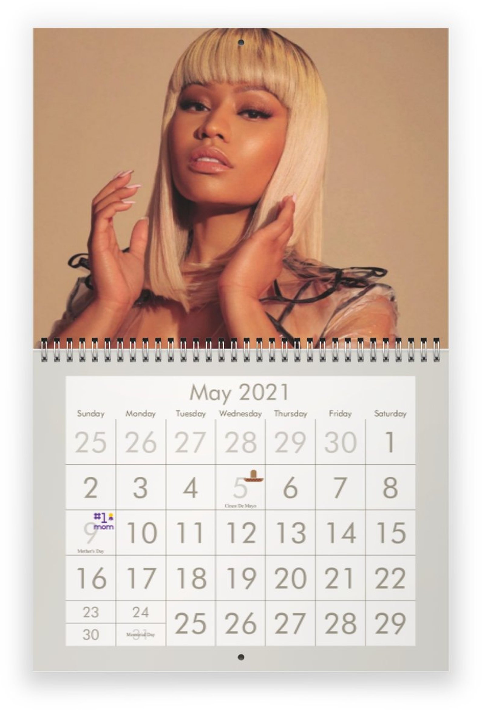 Nicki Minaj 2021 Wall Calendar Etsy