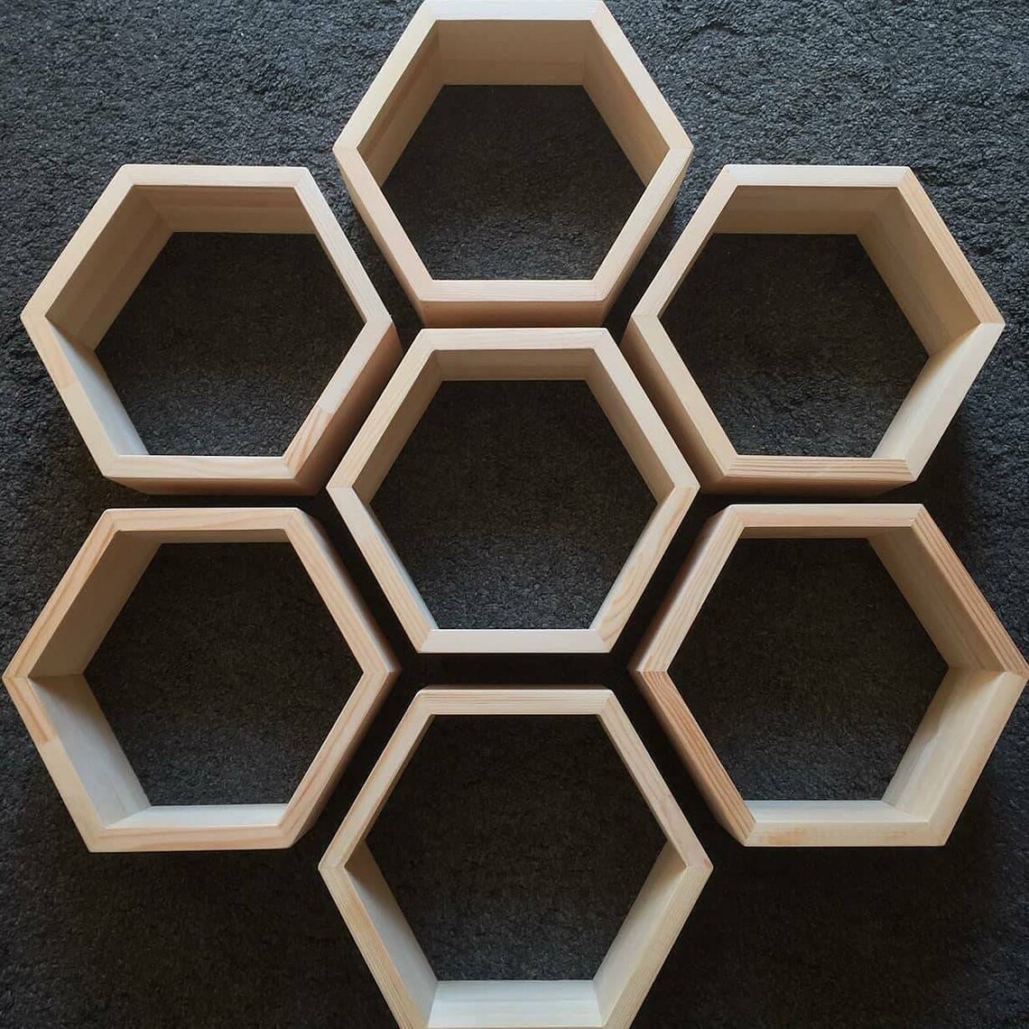 Large Hexagon Shelf/hexagon Shelf/a Unique Etsy Ireland