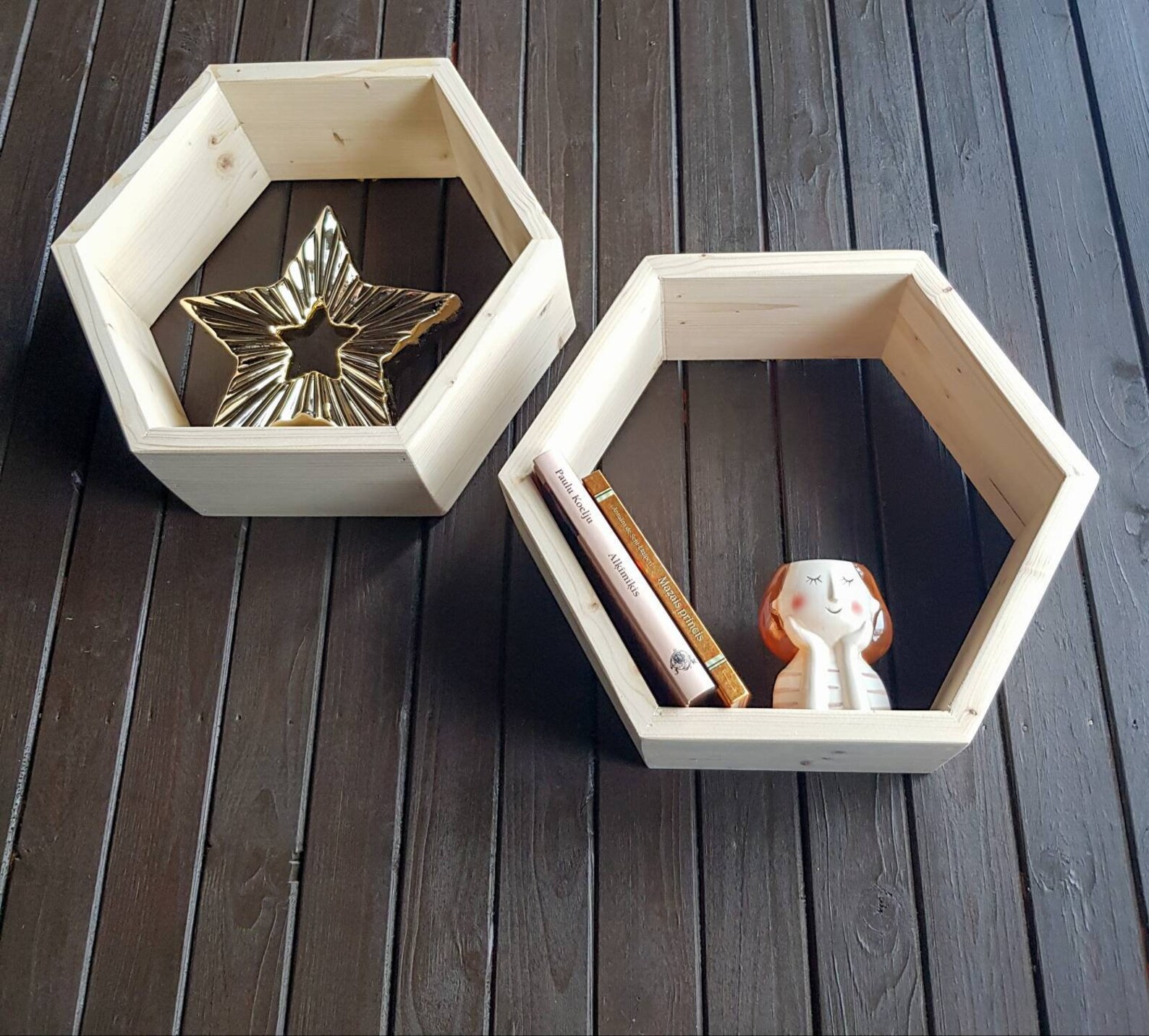 Large Hexagon Shelf/hexagon Shelf/a Unique Etsy Ireland