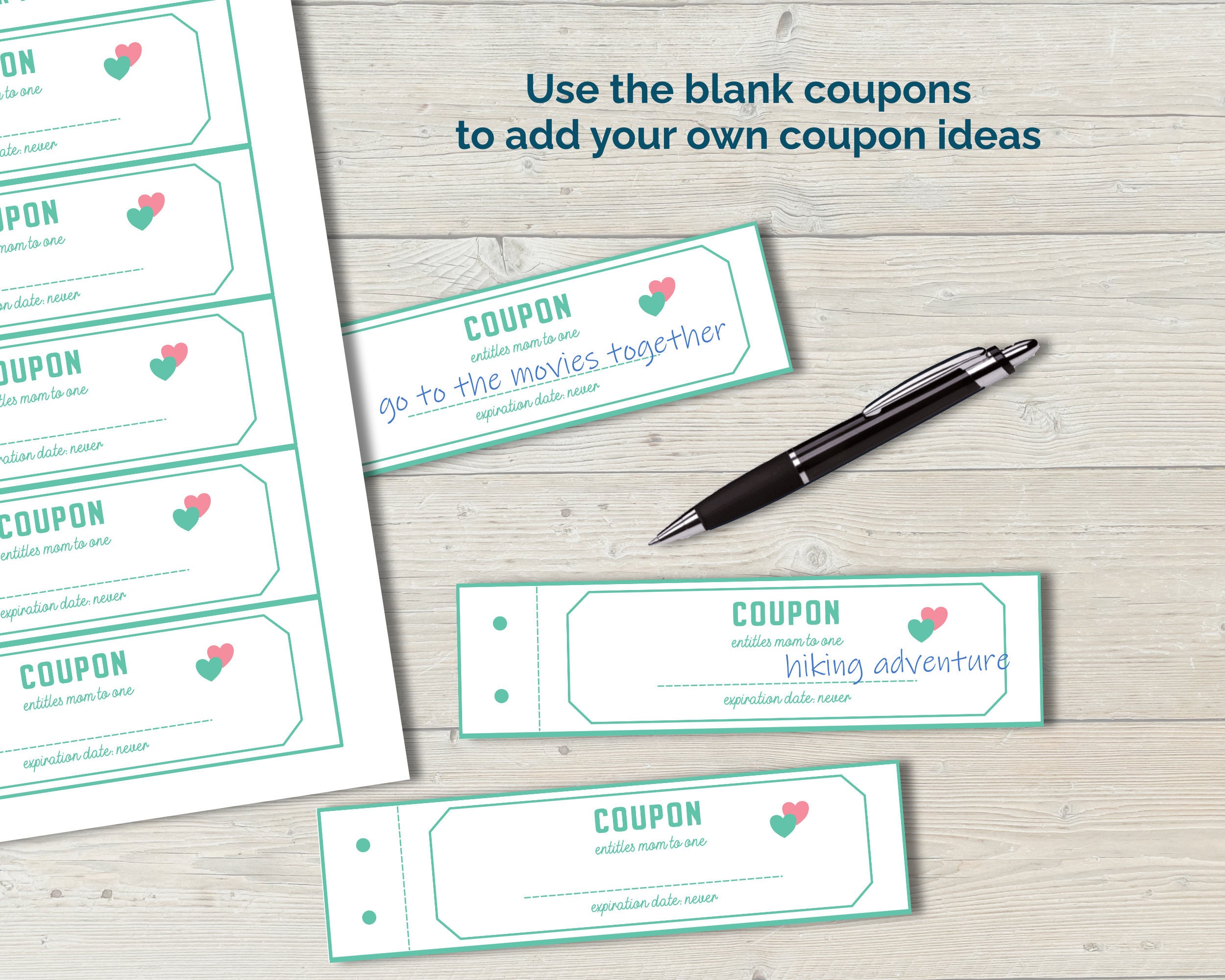 Coupon Book for Mom, Mothers Day Gift Daughter Son, Meaningful Gift ...