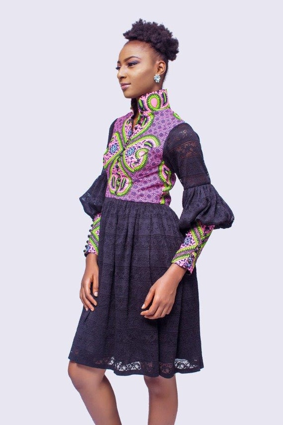 haut en dentelle africain