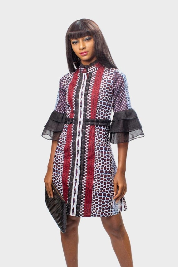 ankara styles with organza