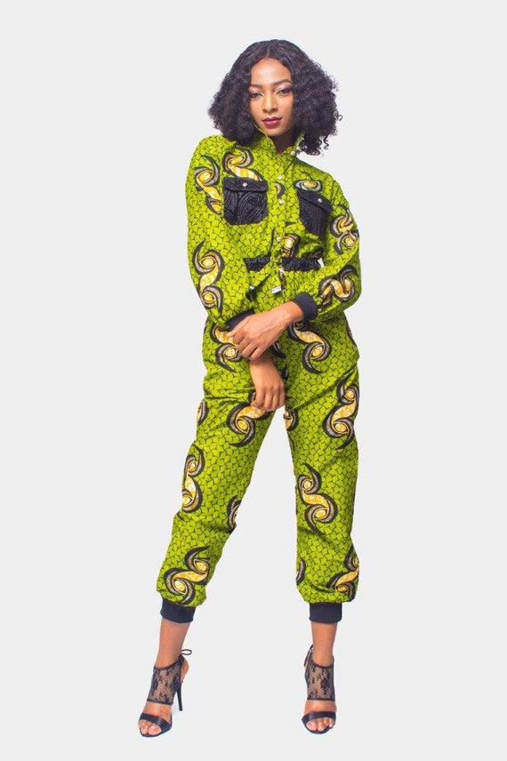 african print jumpsuit for ladies