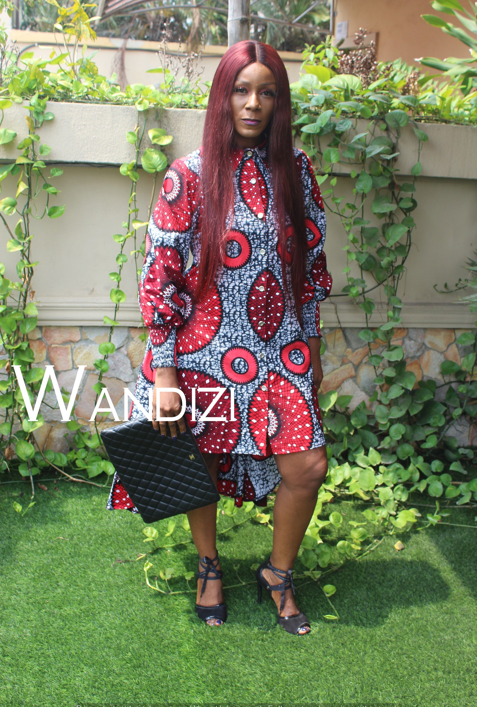 high low ankara gown
