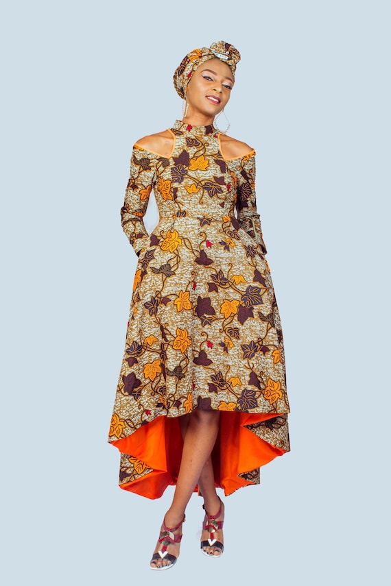 high low ankara gown