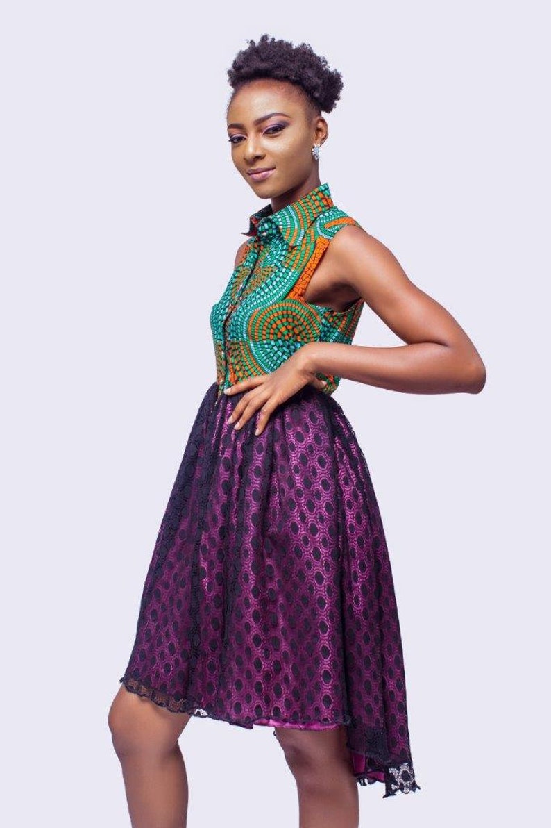 high low ankara gown