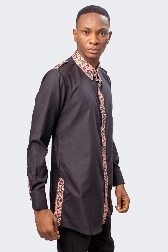 leopard print dress shirt