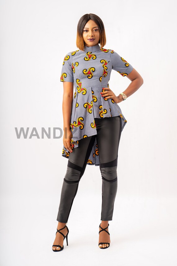 asymmetrical peplum top