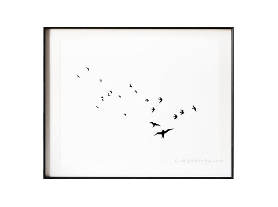 Fliegende Schwalben Schwalbe Nprint Vogelherde Einfache Etsy