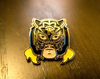 Black Tiger Enamel Pin