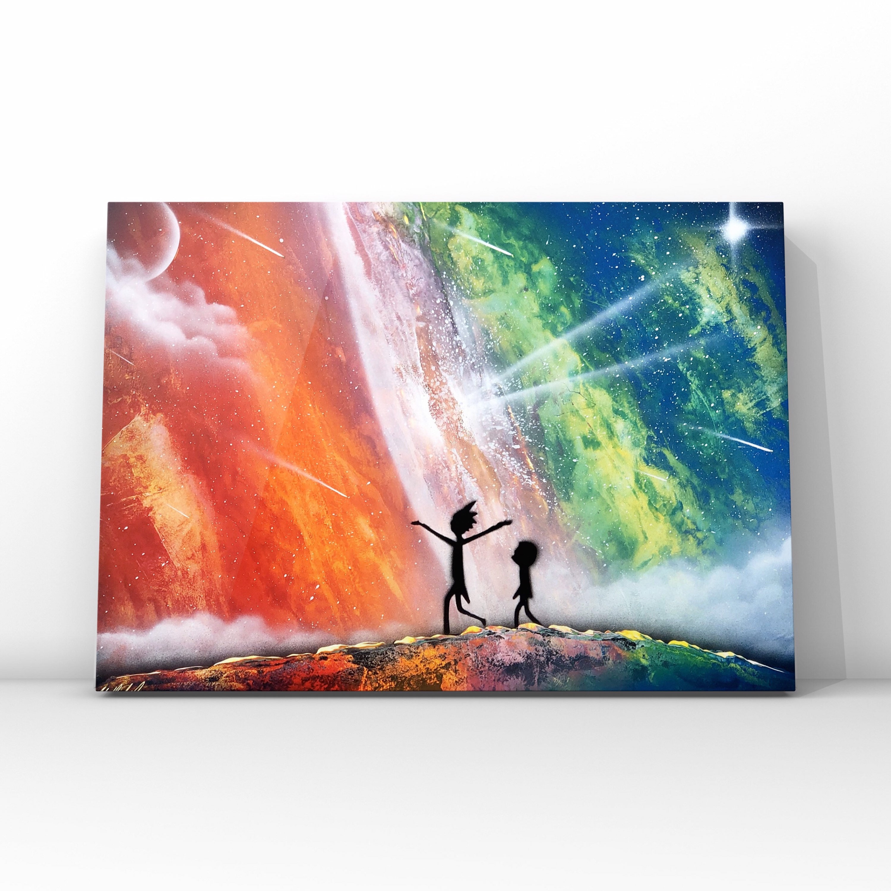 Rick & Morty Spray Painting / Spray Paint Art/ Rick and Morty Etsy