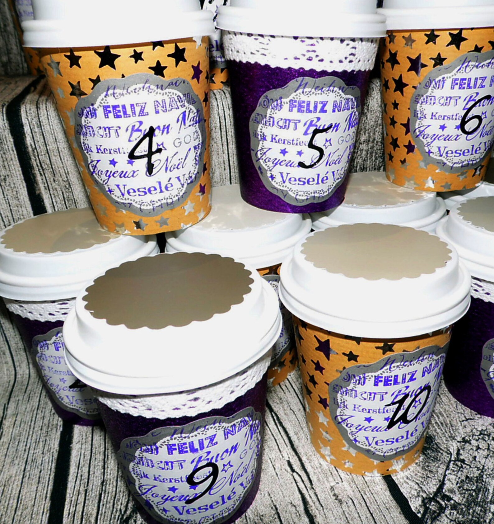 M Advent Calendar Mug To Fill Yourself Advent Calendar Etsy Denmark