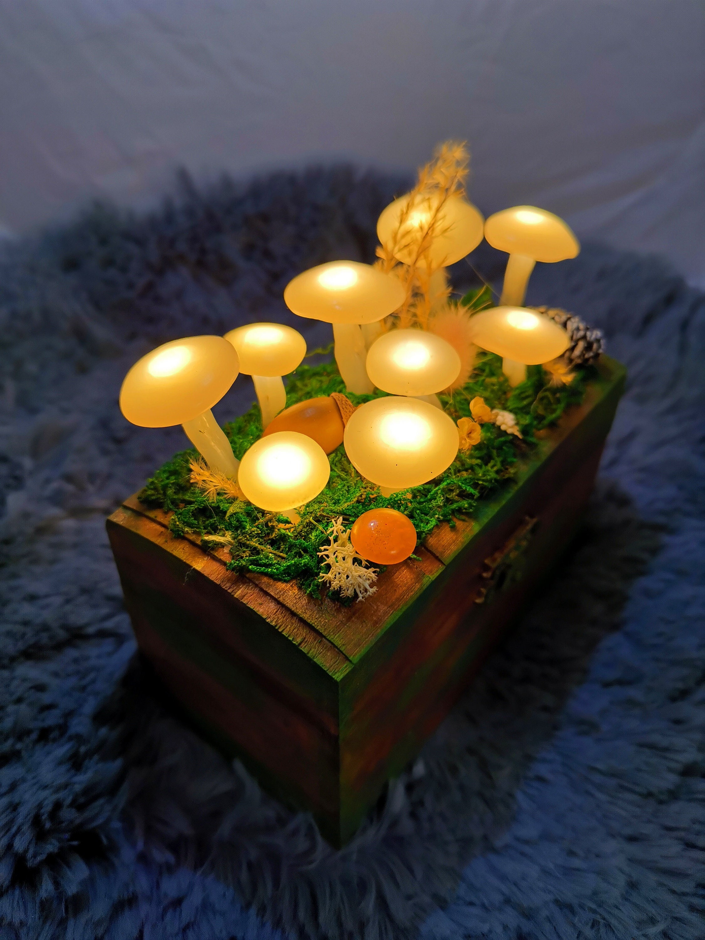 Sharplace Pilz-Licht-Tischlampe, Fernbedienung, dekorativ, modern, 16  Farben, Lichter, Atmosphärenlicht für Bar, Hochzeit, Wohnzimmer,  Schlafzimmer, : : Beleuchtung