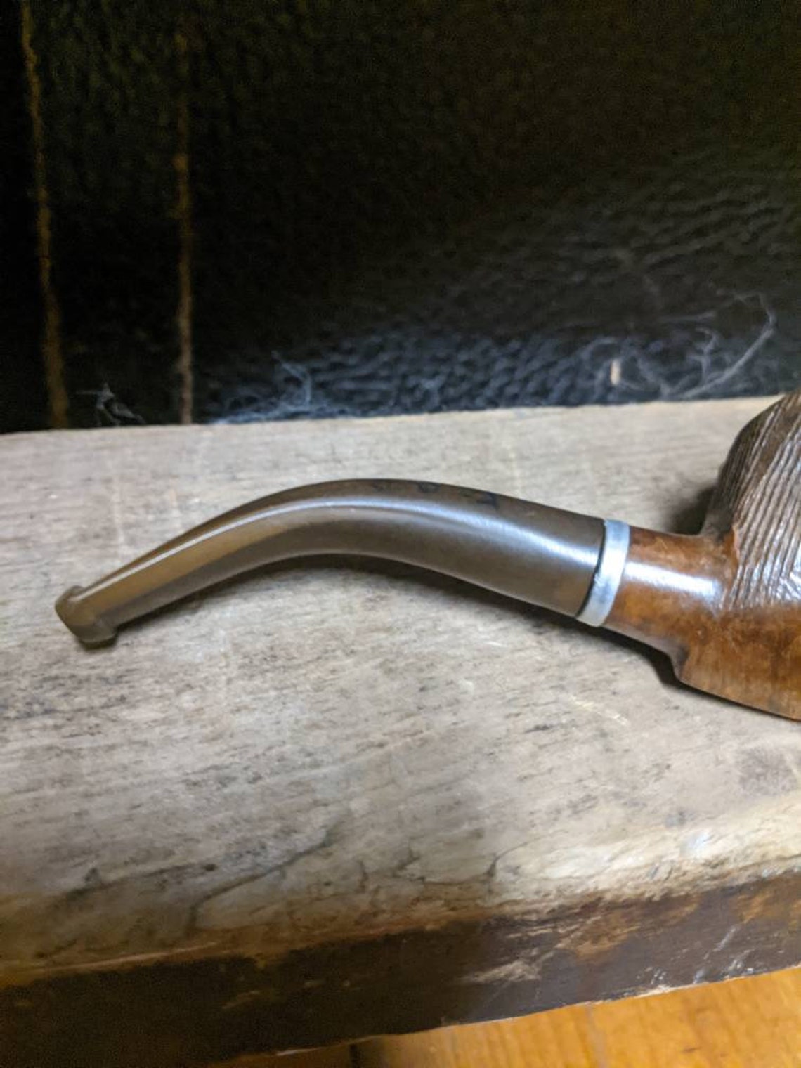 Vintage Hand Carved Briar Wood Bull Pipe | Etsy