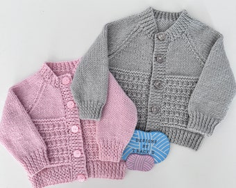 Baby Cardigans PDF Knitting Pattern Designs By Tracy D