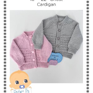 Baby Cardigans PDF Knitting Pattern Designs By Tracy D image 6