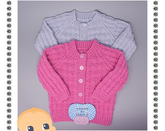 Baby Cardigan  PDF Knitting Pattern Designs By Tracy D
