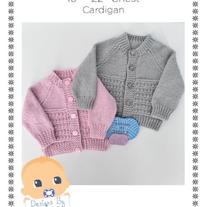 Baby Cardigans PDF Knitting Pattern Designs By Tracy D image 1