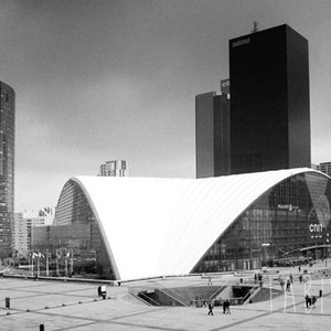 Fotografie von Paris, Paris La Défense, schwarz und weiß oder Sepia, Wohnkultur, bildende Kunst, Leinwand