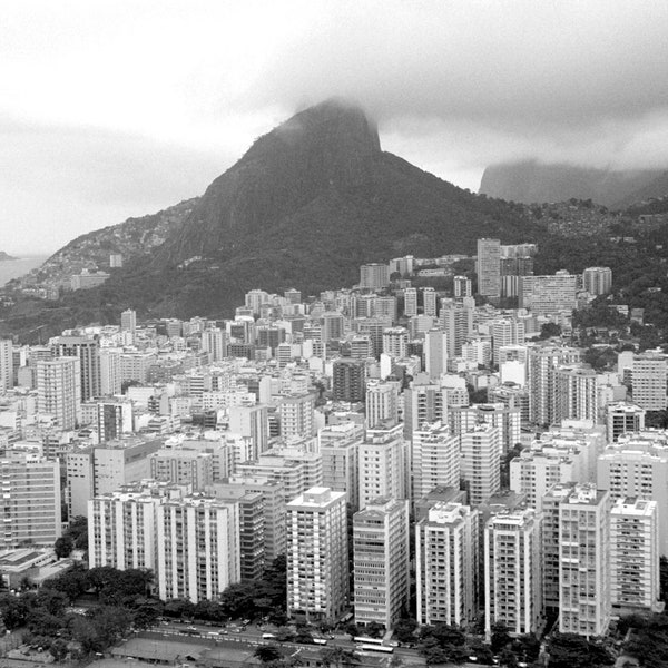 Fotografie van Brazilië, Rio de Janeiro, Rio Bay, Sugar Loaf Mountain, Home deco, beeldende kunst, foto of canvas.