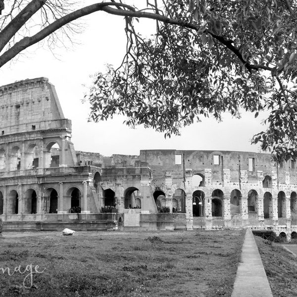 Photographie d'Italie, Rome, le Colisée, home decor, fine art, toile.livrée sans cadres