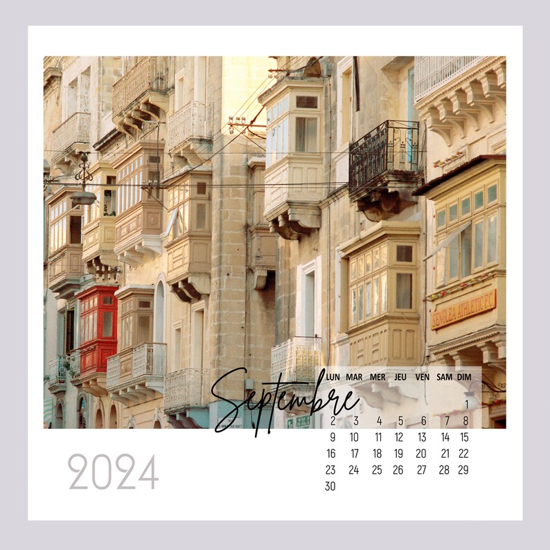 2024 Calendar Photographs of Malta Valletta 8X8 Inch Etsy Australia