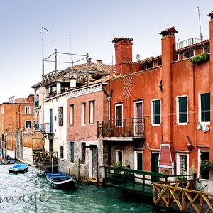 Photography of Italy, Venice, atmosphere in the canals of Venice, home decor, fine art, photo or canvas.