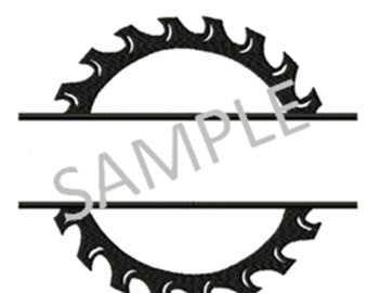 Saw Blade Frame embroidery file - all formats, 2 sizes