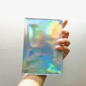 Holographic Passport Cover, vinyl Passport Holder, Holographic Passport Case, metallic