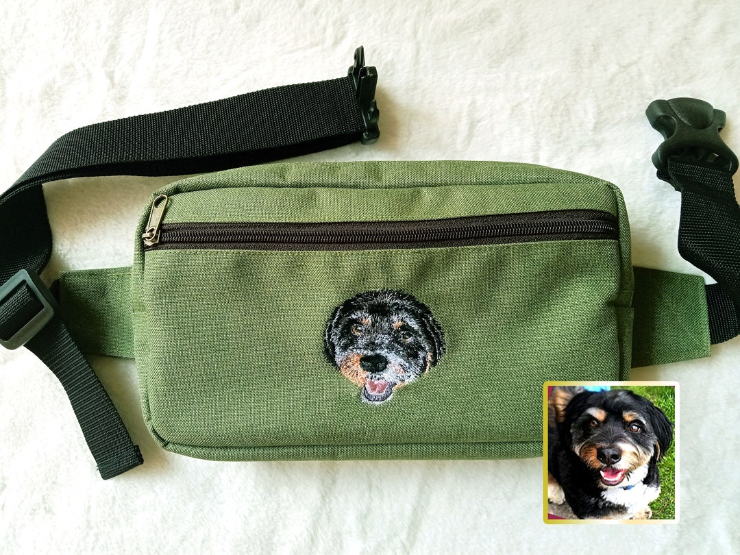 Custom Dog Fanny Pack, Crossbody Bag, Embroidered Pet Belt Bag, Bum Bag