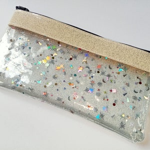 PHOGARY Mermaid Sequins Pencil Case for Girls, Glitter Pen Case Organizer,  Portable Pencil Pouch Students Girls Pencilcase, Women Make Up Pouch
